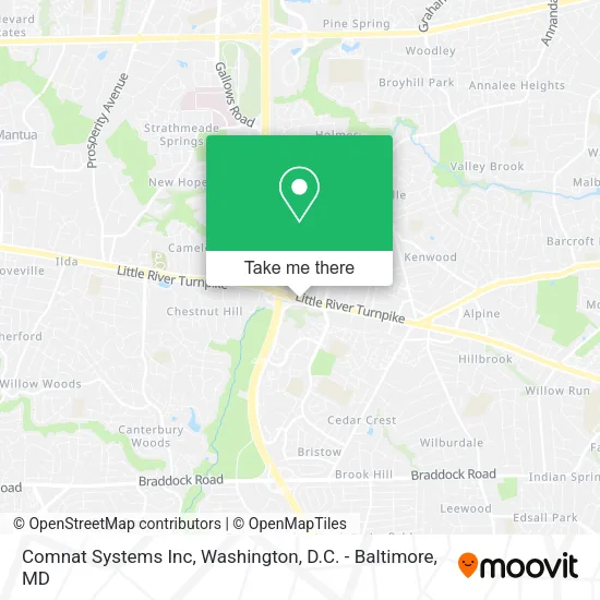 Comnat Systems Inc map