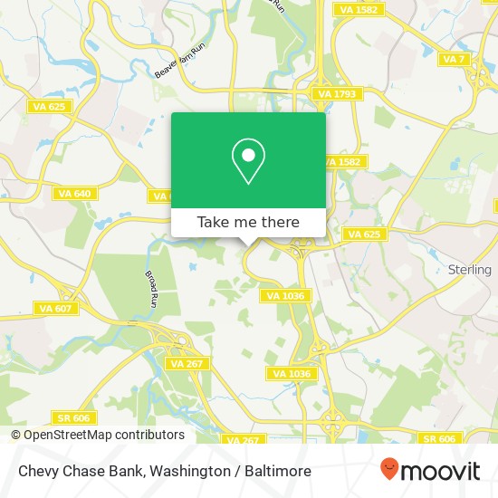 Chevy Chase Bank map