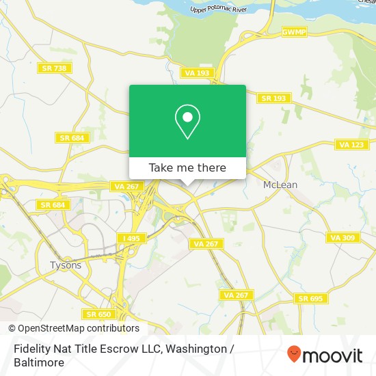 Mapa de Fidelity Nat Title Escrow LLC