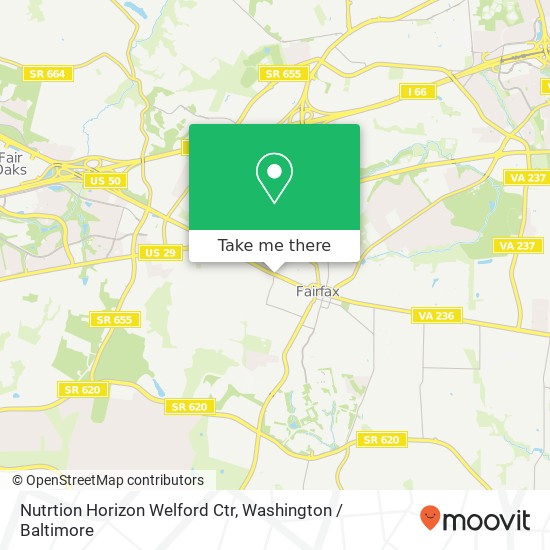 Nutrtion Horizon Welford Ctr map