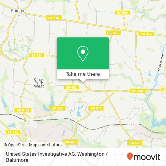 United States Investigative AG map