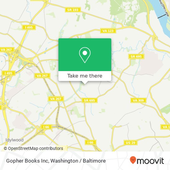 Mapa de Gopher Books Inc