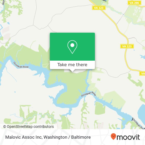 Malovic Assoc Inc map