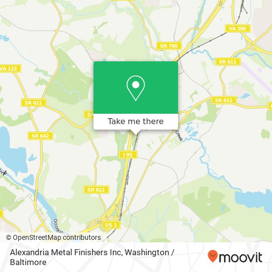 Mapa de Alexandria Metal Finishers Inc