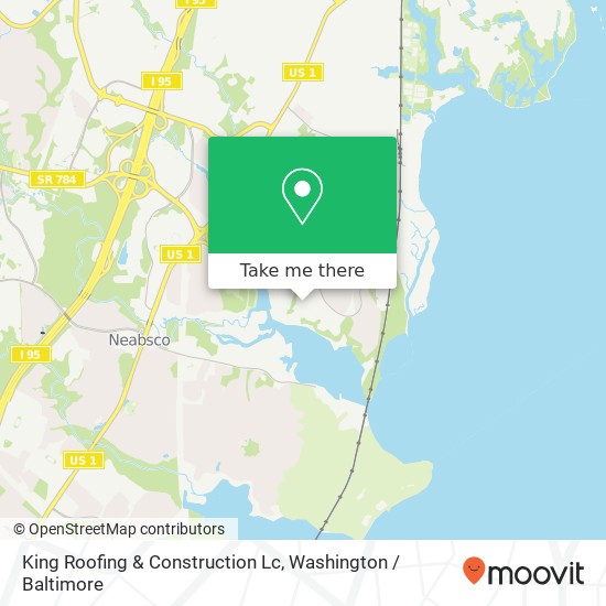 King Roofing & Construction Lc map