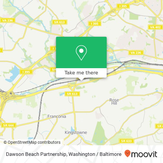 Dawson Beach Partnership map