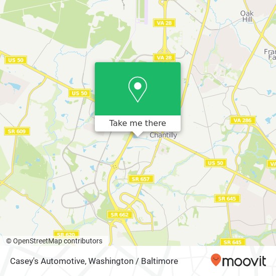 Mapa de Casey's Automotive