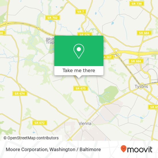 Mapa de Moore Corporation
