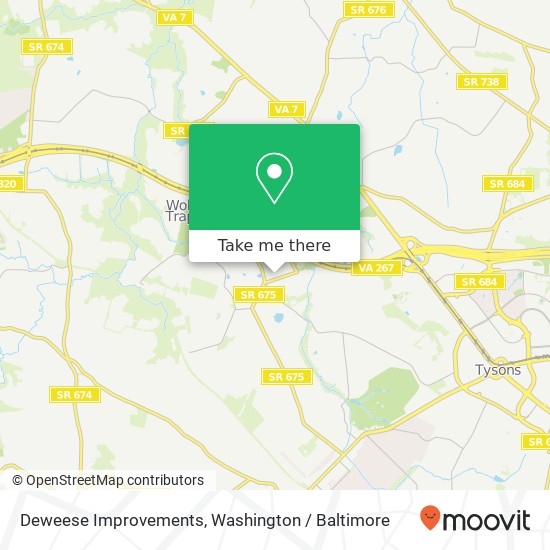 Deweese Improvements map