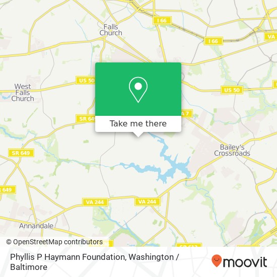 Phyllis P Haymann Foundation map
