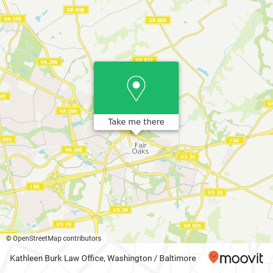 Kathleen Burk Law Office map