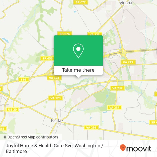 Joyful Home & Health Care Svc map