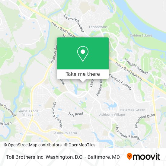 Mapa de Toll Brothers Inc