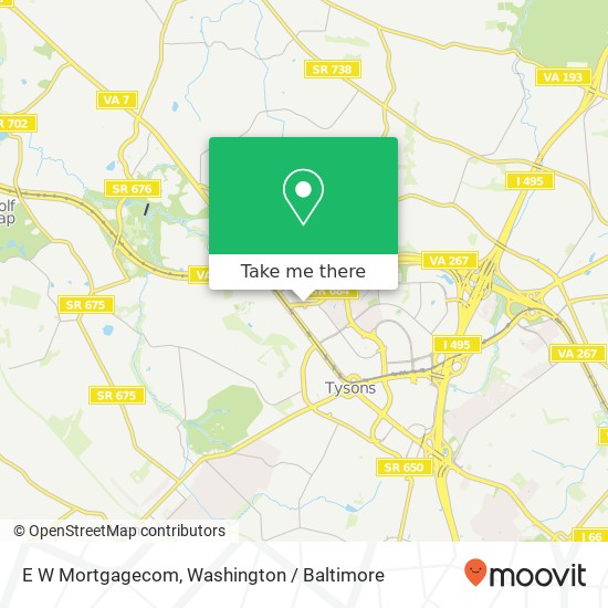 E W Mortgagecom map