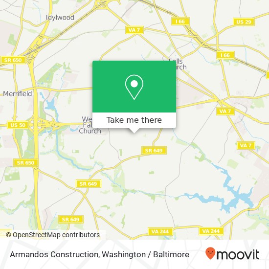 Mapa de Armandos Construction