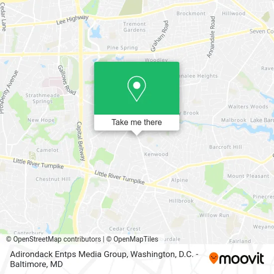 Adirondack Entps Media Group map