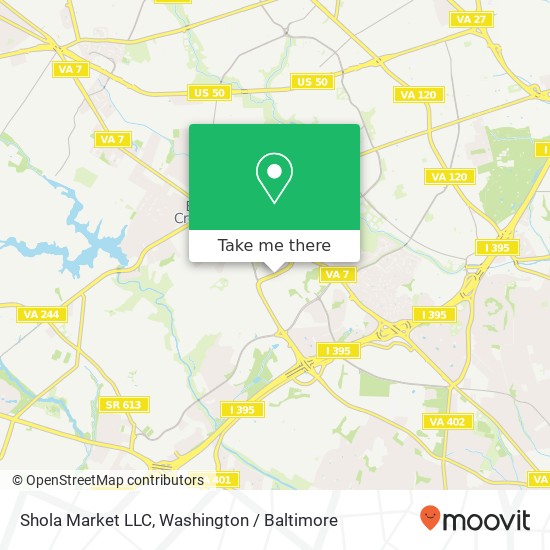 Mapa de Shola Market LLC