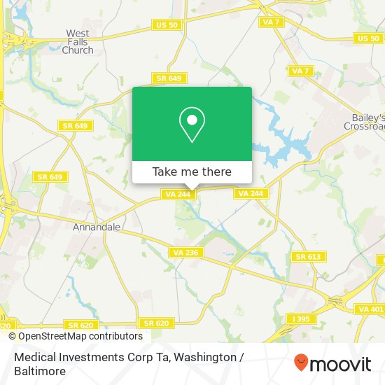 Mapa de Medical Investments Corp Ta