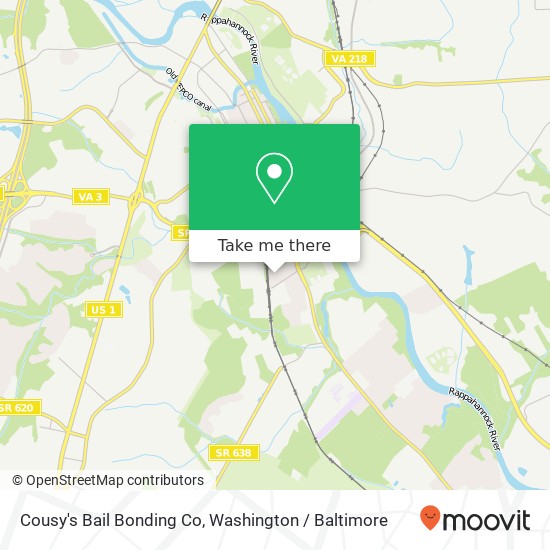 Mapa de Cousy's Bail Bonding Co