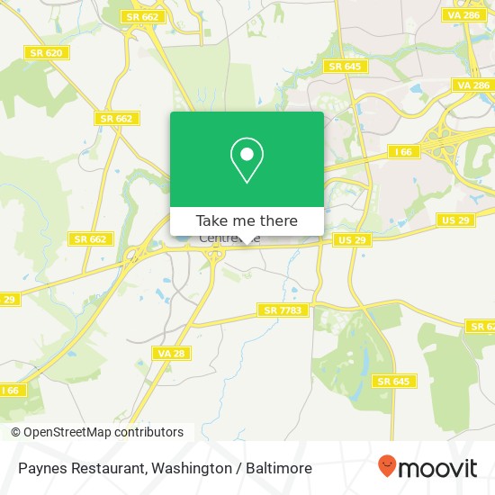 Paynes Restaurant map