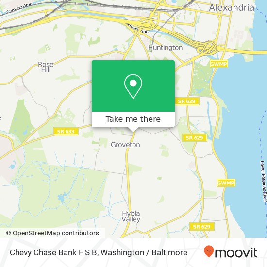 Chevy Chase Bank F S B map