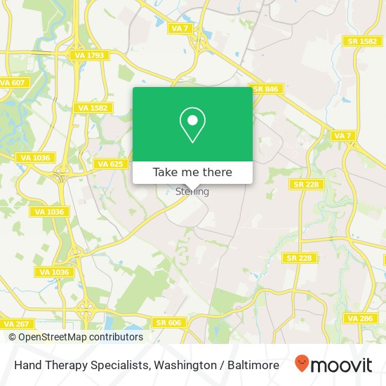 Hand Therapy Specialists map