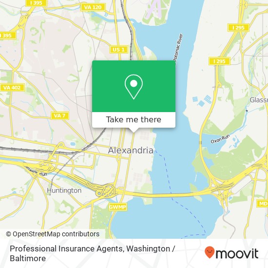 Professional Insurance Agents map