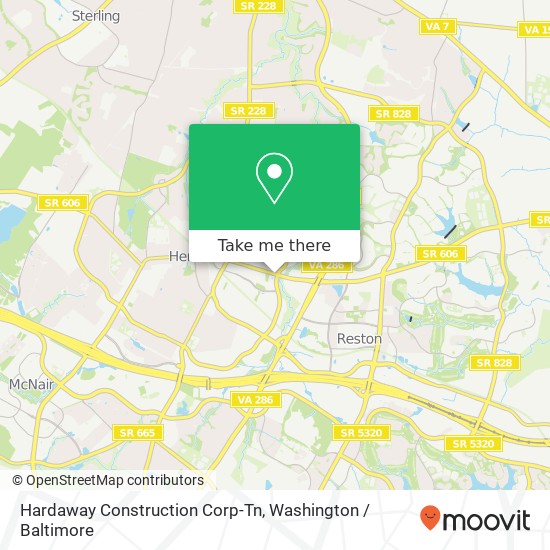 Mapa de Hardaway Construction Corp-Tn