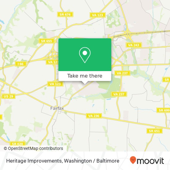 Heritage Improvements map