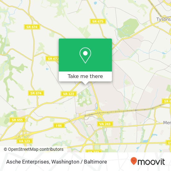 Asche Enterprises map