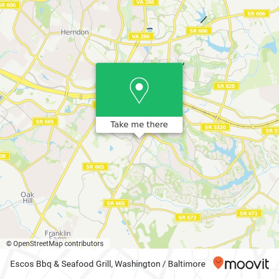 Mapa de Escos Bbq & Seafood Grill