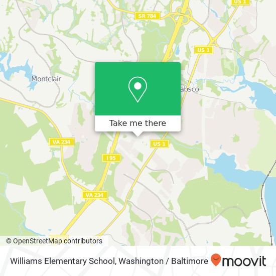Williams Elementary School map