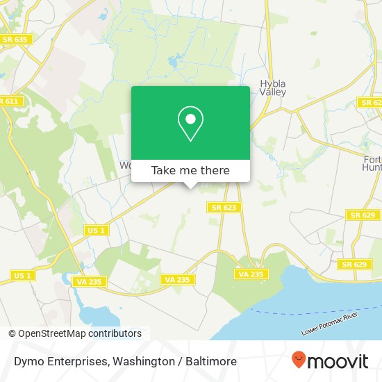 Mapa de Dymo Enterprises