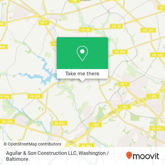 Mapa de Aguilar & Son Construction LLC
