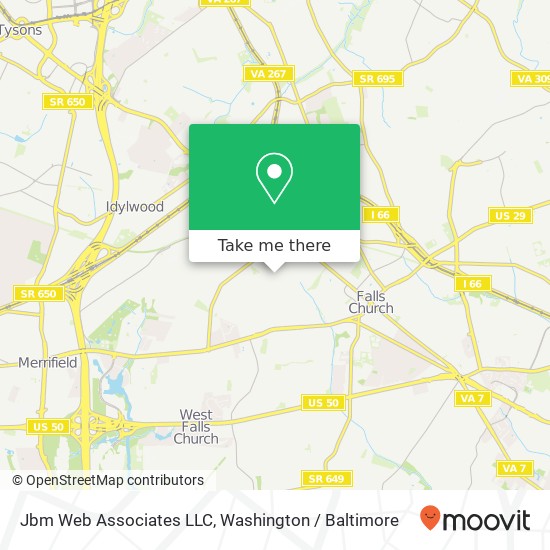 Mapa de Jbm Web Associates LLC