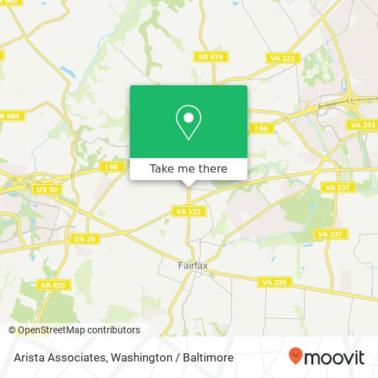 Mapa de Arista Associates