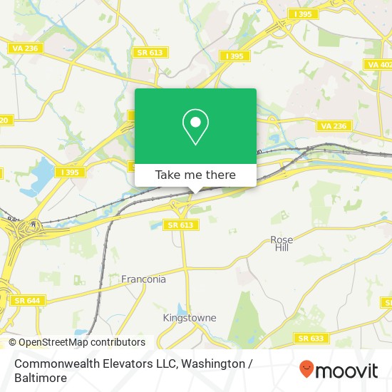Commonwealth Elevators LLC map