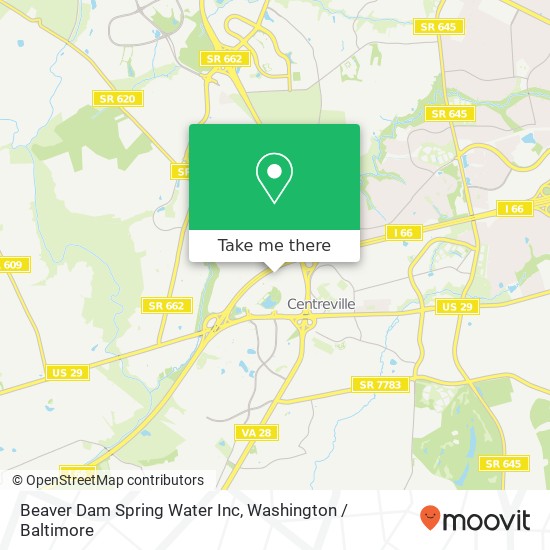Mapa de Beaver Dam Spring Water Inc