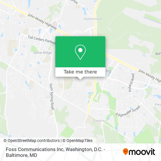 Foss Communications Inc map