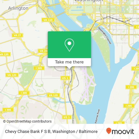 Chevy Chase Bank F S B map