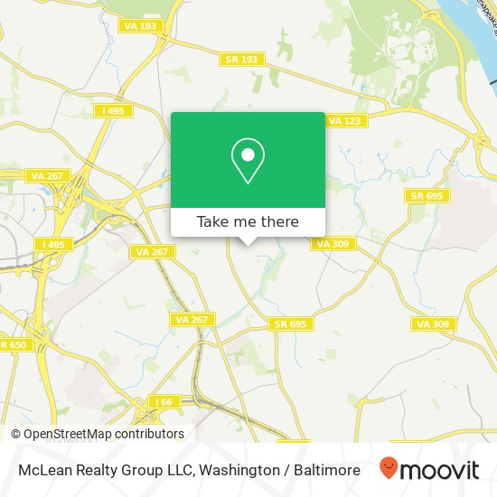 Mapa de McLean Realty Group LLC