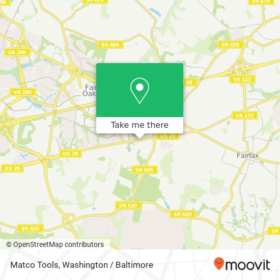 Matco Tools map