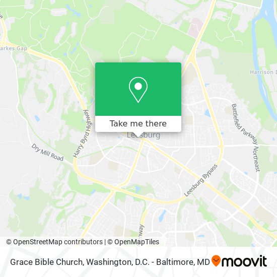 Mapa de Grace Bible Church