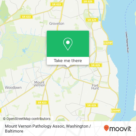 Mount Vernon Pathology Assoc map