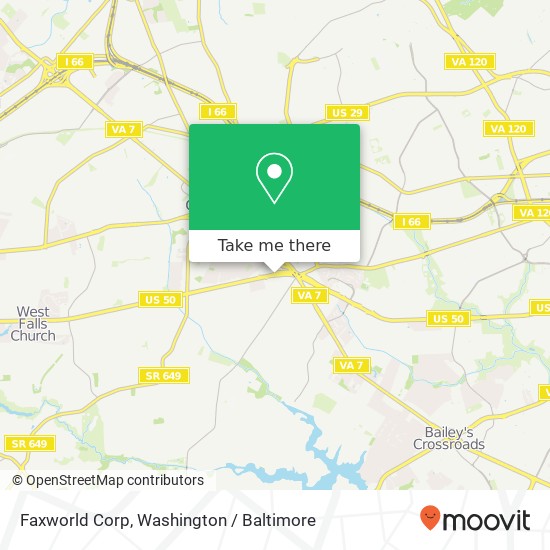 Mapa de Faxworld Corp
