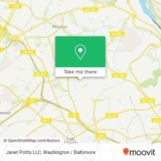 Janet Potts LLC map