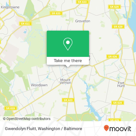 Gwendolyn Fluitt map