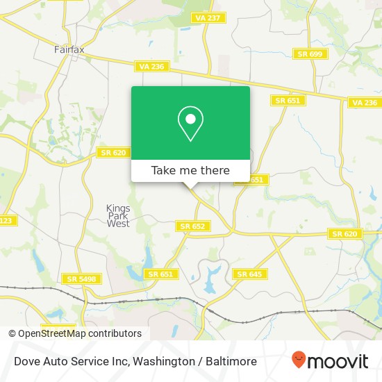 Mapa de Dove Auto Service Inc