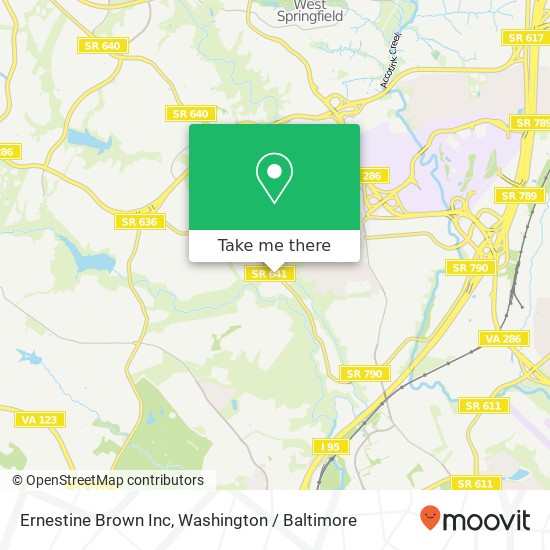 Ernestine Brown Inc map