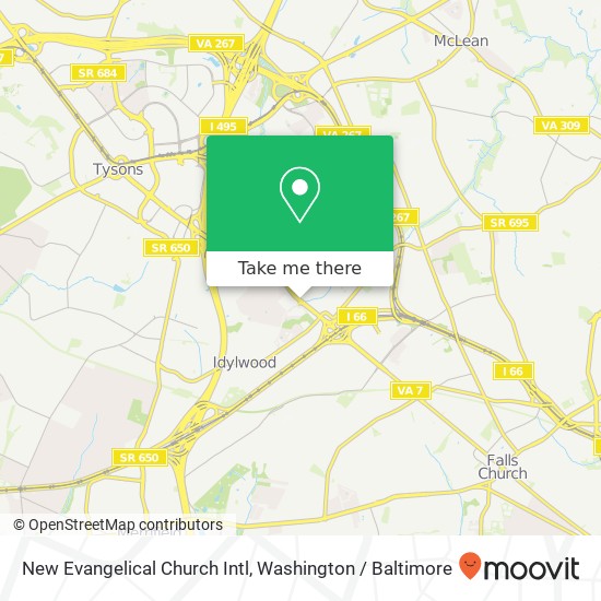 Mapa de New Evangelical Church Intl